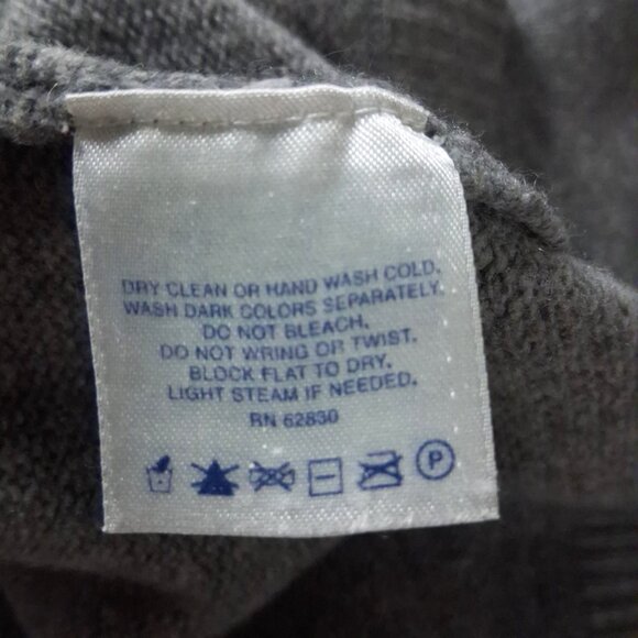 Vintage LANDS' END Lambswool Cashmere Sweater L - Picture 6 of 7